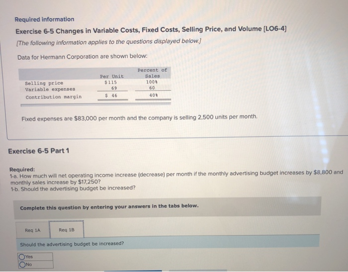 Price, and Volume (L06-4) [The following information applies to the questions displayed