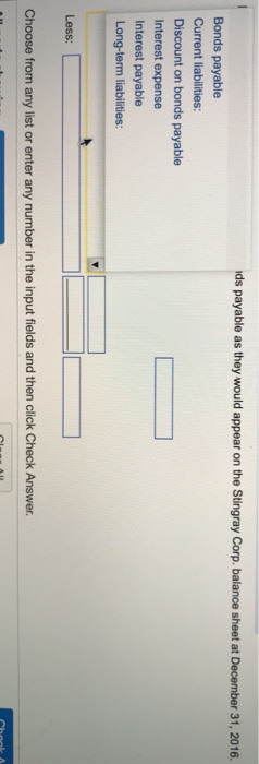 Liabilities Choose from any list or enter any number in the input