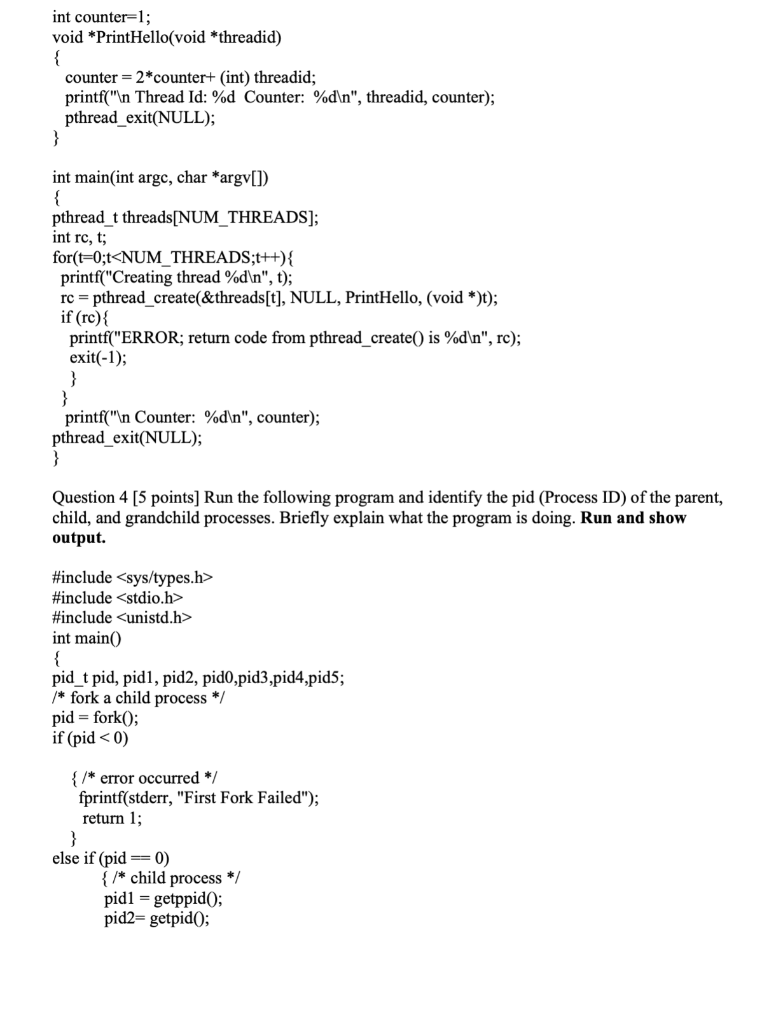entire programs code when complete, the program that needs to be modified