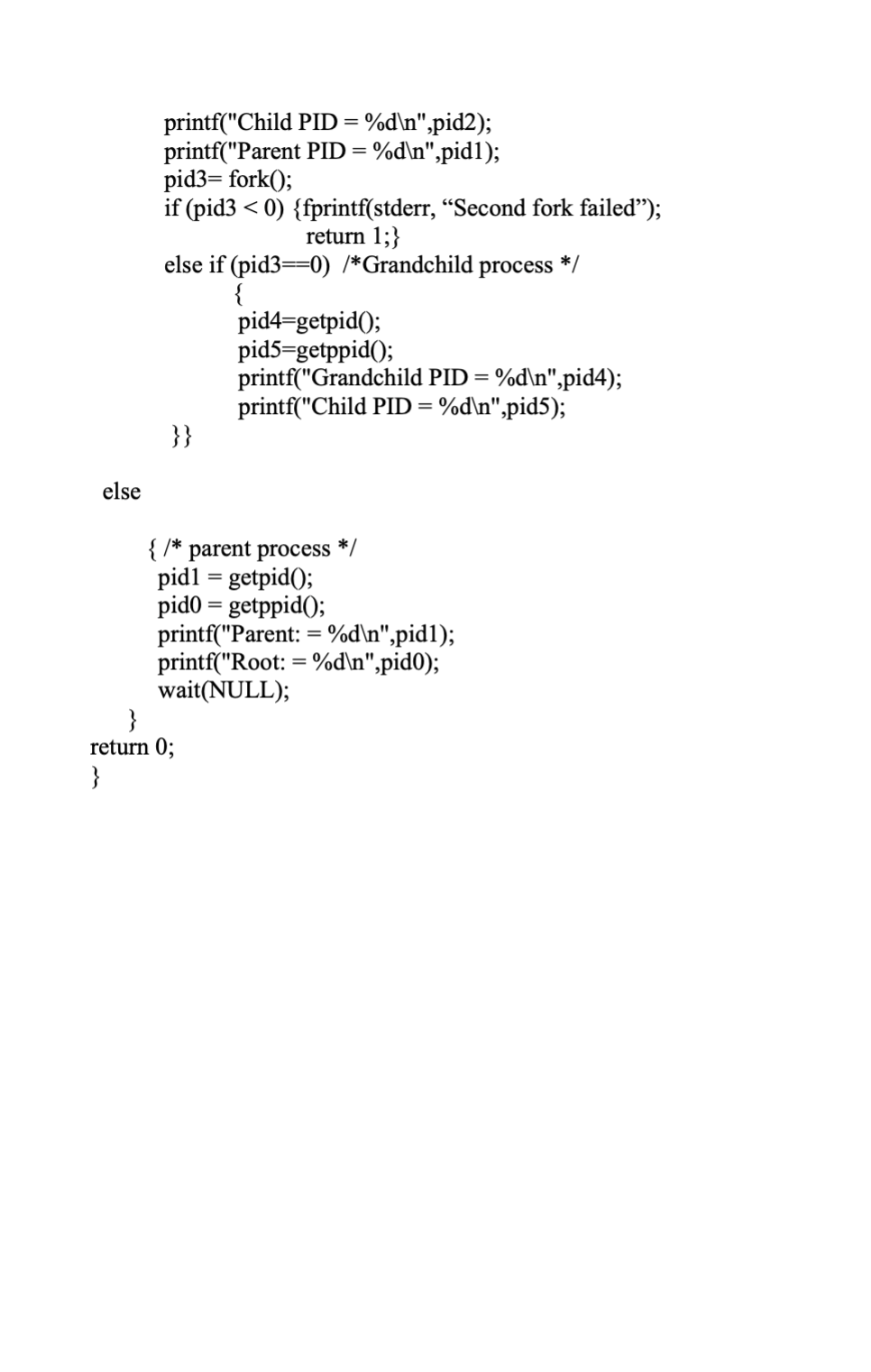 is included above Question 3 [Points 5] Modify and run the program