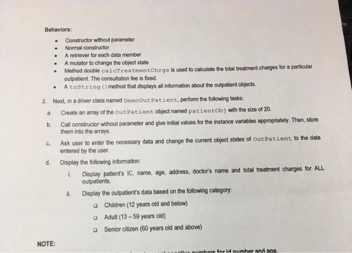 and display the data of outpatients at KUPTM Specialist Hospital. To complete