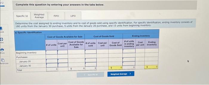 Required information The following information applies to the questions displayed below )