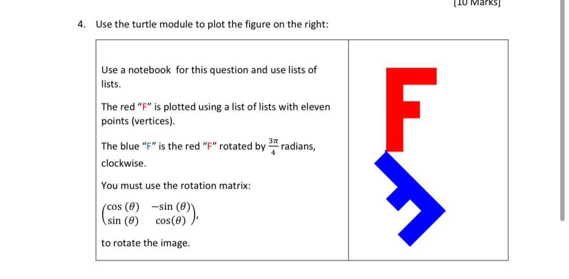  Use the turtle module to plot the figure on the right: