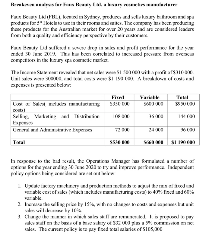 Required: Using the information provided : a) Prepare an income statement