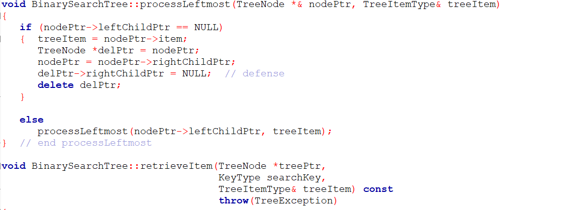 following files below in c++): BST.h: // Header file BST.h for the