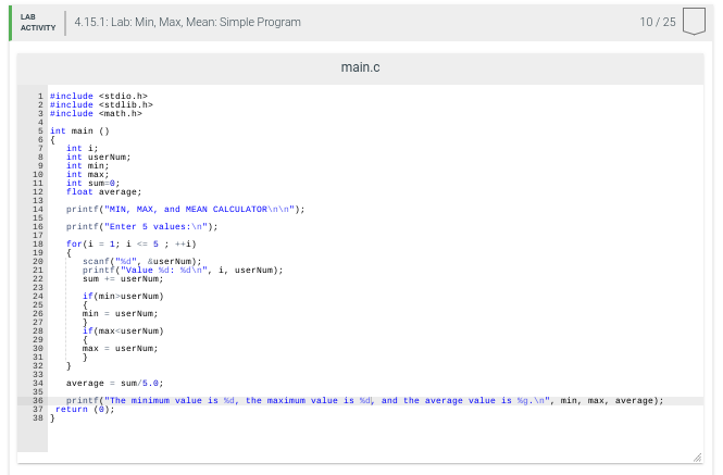 min values can read in -2.5 and 6 without actually changing them