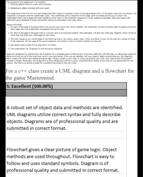  The purpose of this assignment is to practice: 1. Defining objects