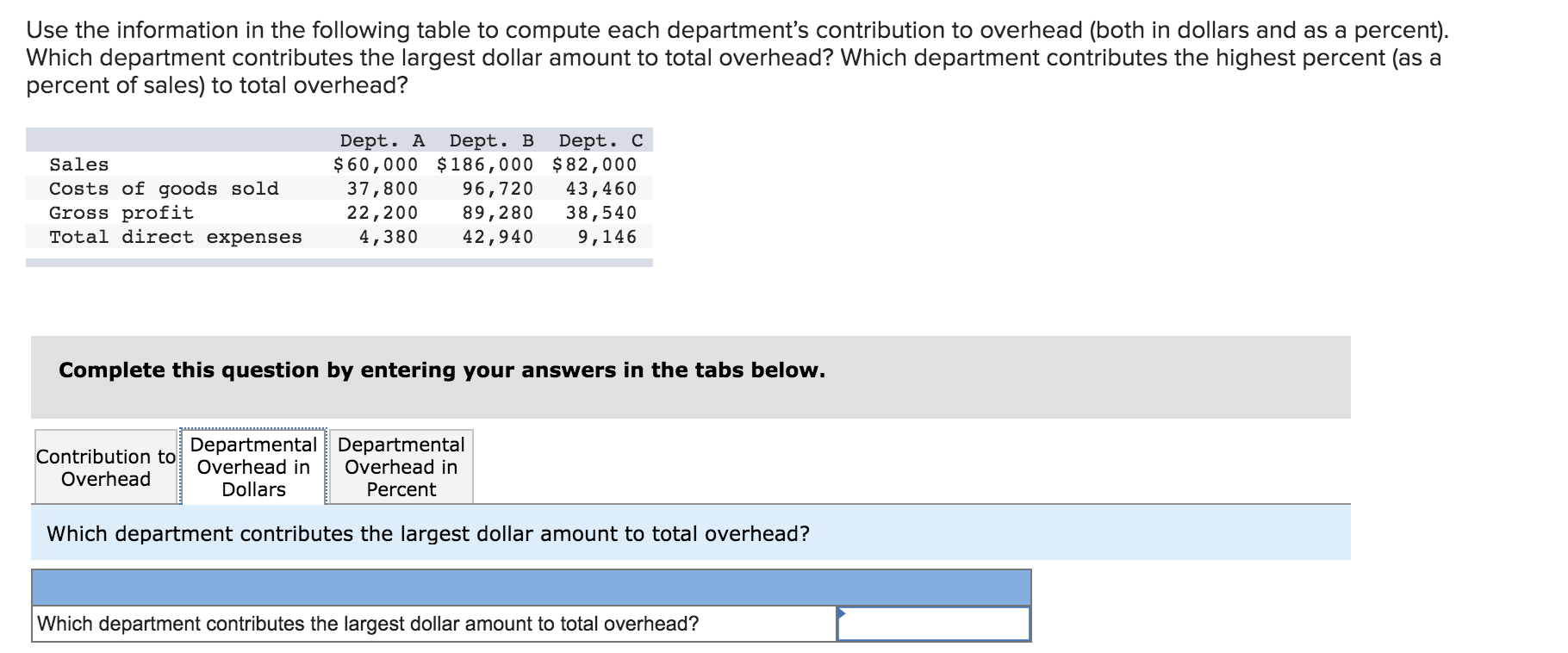 this ones short so id appreciate it Use the information in the