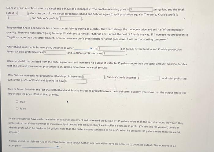 own wells that produce water safe for drinking. Khalid and Sabrina can