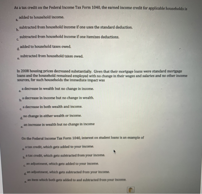  no need to explain just need the answer As a tax