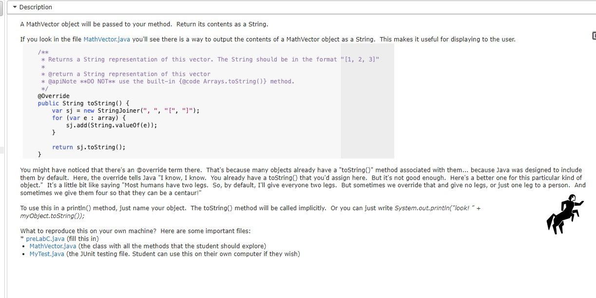  PLEASE EDIT THE GIVEN CODE A MathVector object will be passed