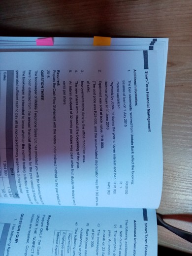 for the year ended strom the statement of Comprehensive Income Diploma in