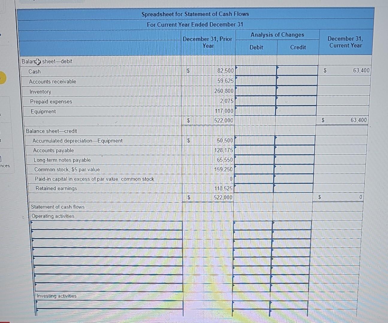 sheets, and additional information follow. For the year, (1) all sales are