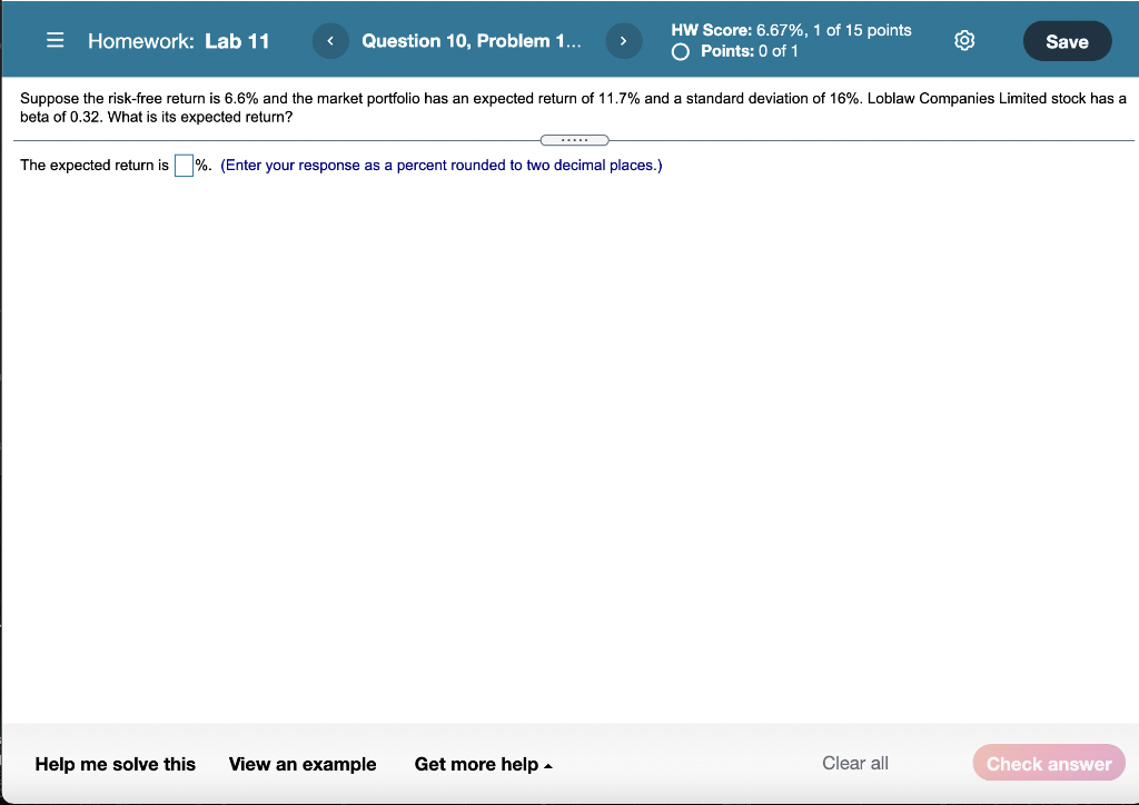  = Homework: Lab 11 Question 10, Problem 1... > HW Score: