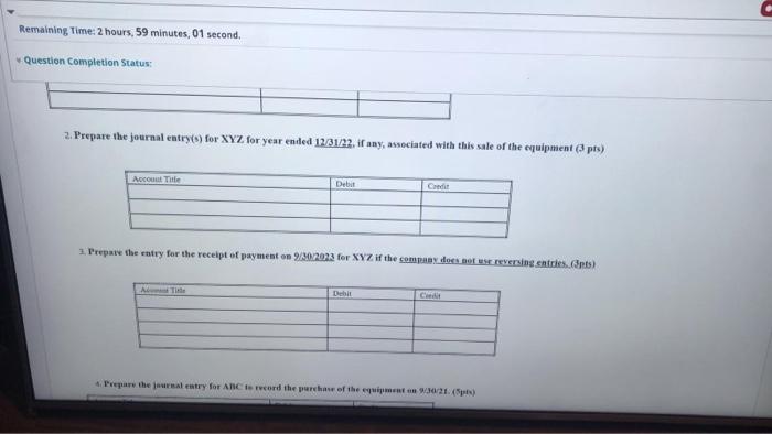 Question 1 20 pts Assume that for all questions, the company's year-end
