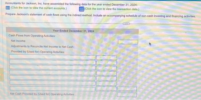 icon to view the current accounts.) (Click the icon to view the