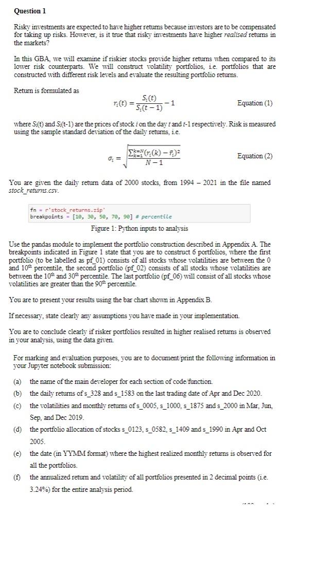  Can please do the pandas code for this program to run