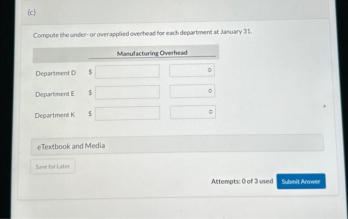 to jobs on the basis of direct labor cost in Department D,