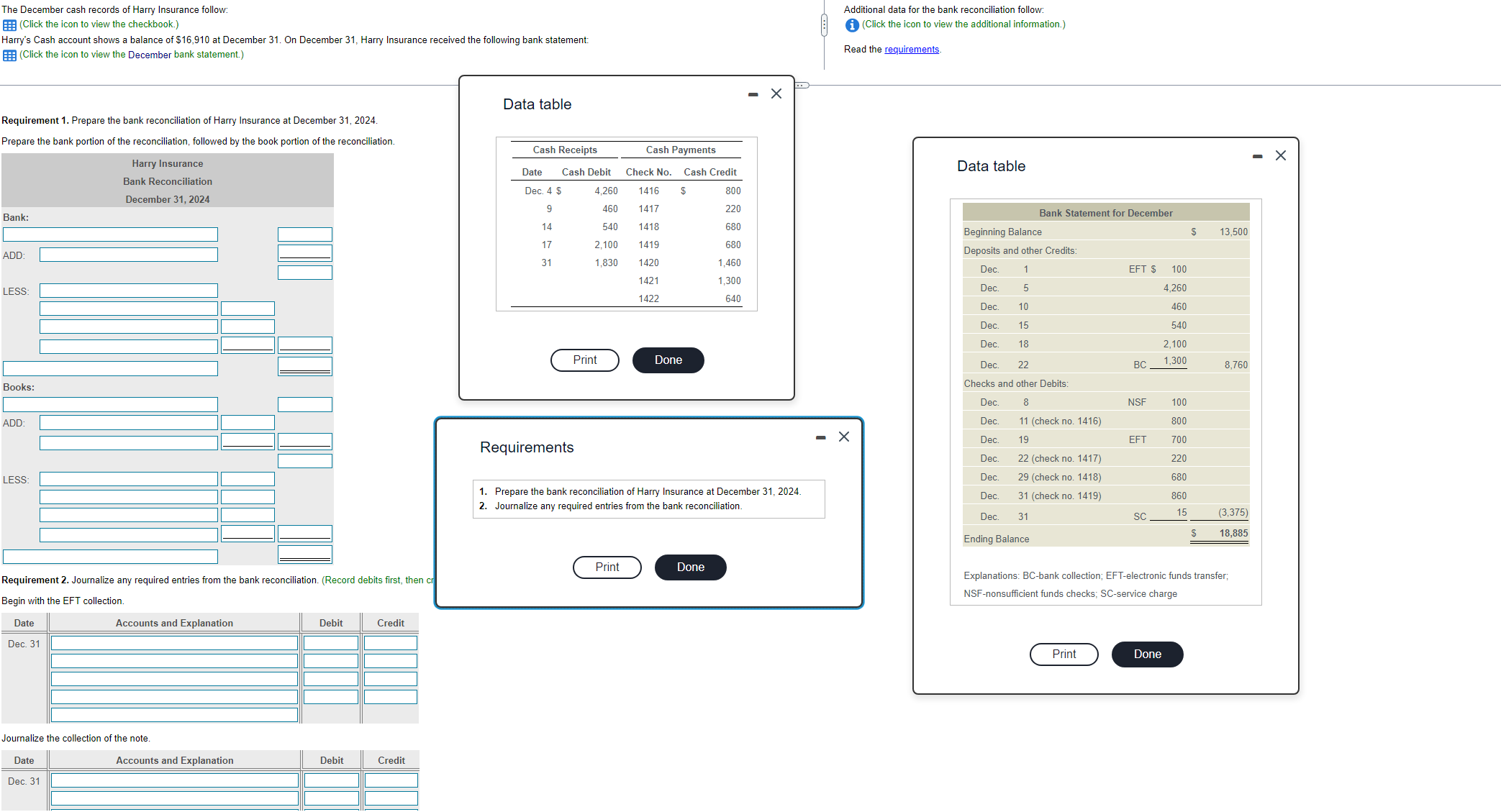 Please fill in all the blanks and answer all the requirements please
