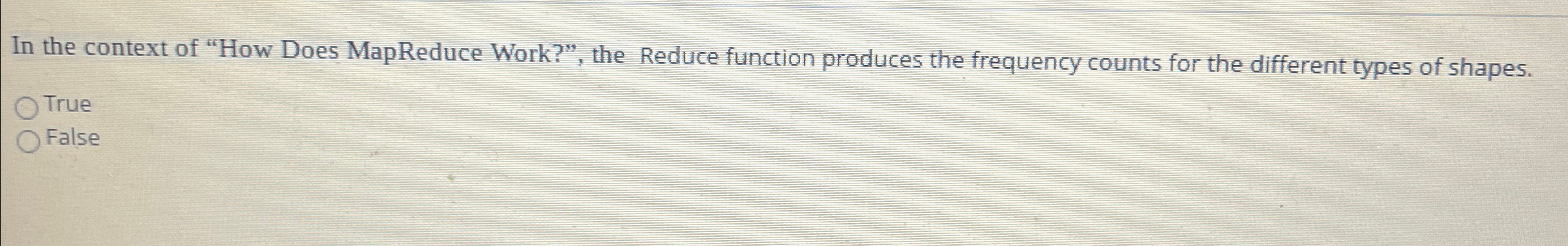  In the context of "How Does MapReduce Work?", the Reduce function