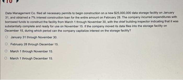  Data Management Co.filed all necessary permits to begin construction on a