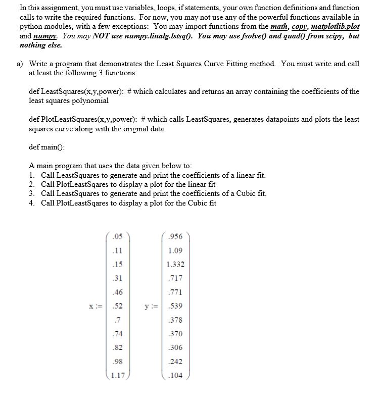  We are using python In this assignment, you must use variables,