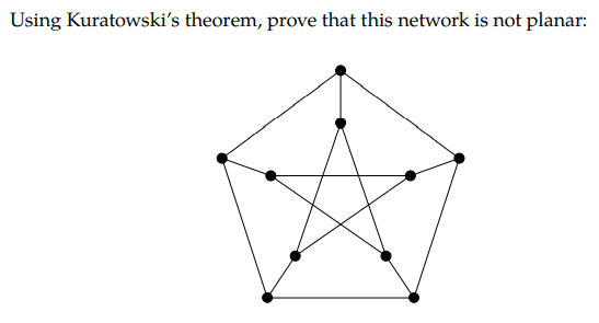  this is the correct image. Using Kuratowski's theorem, prove that this