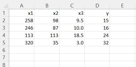 \begin{tabular}{|r|r|r|r|r|r|} \hline & A & B & C & D &