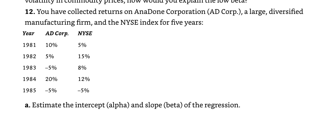 Please show working using Excel. Thank you! Prices, 110 12. You have