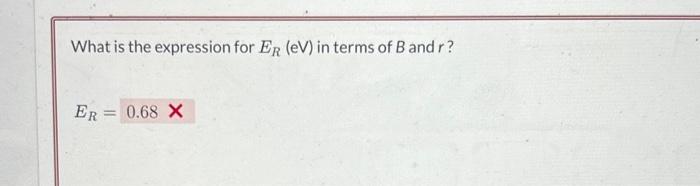 is known that n in EN=rA+rmB has a value of 10 ,