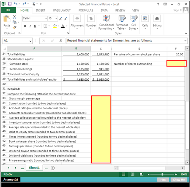 and Interpret financlal ratlos that managers use for asset management purposes. 3.