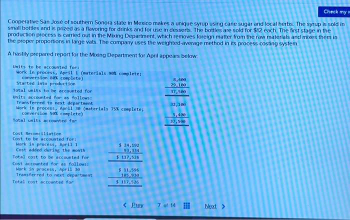  Management would like some additional information about Cooperative San Jos's operations.