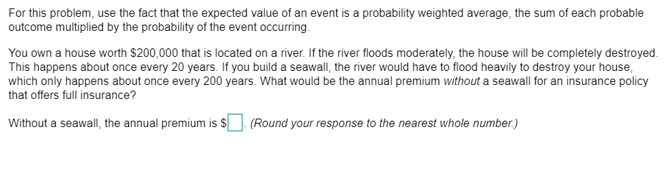 For this problem, use the fact that the expected value of