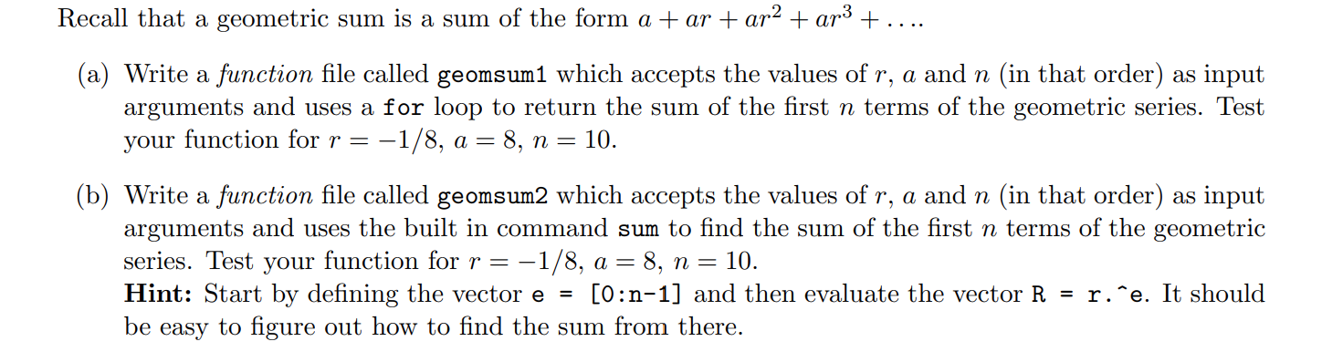 Please solve using the MATLAB program. Please follow the same format underneath