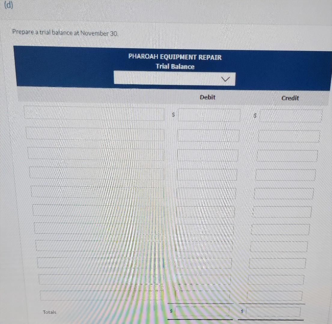 $720. 20 Paid creditors on account $2,670. 22 Paid November rent $390.