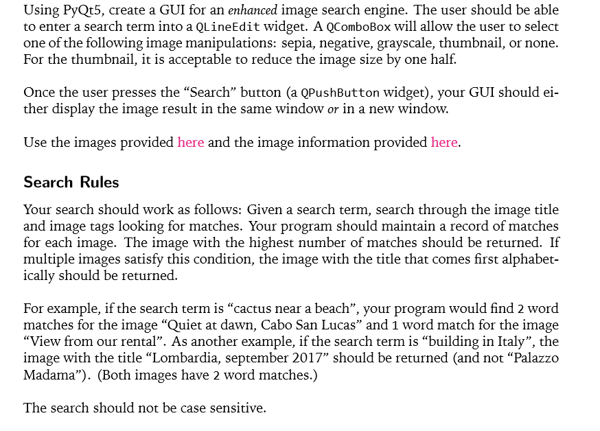 Help writting a code in Python 3.6 Using PyQt5, create a GUI