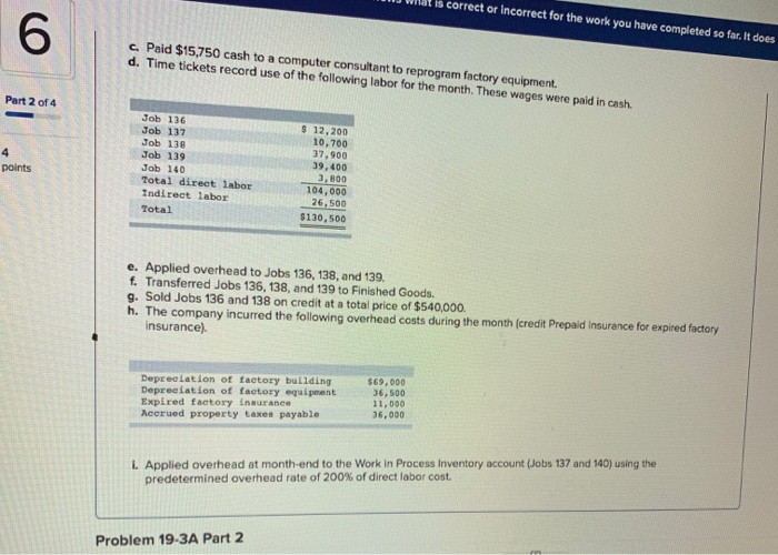 for the work you have completed so far. It does not 6