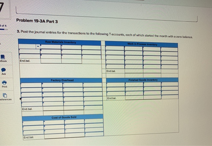 and accounts in job order costing LO P1, P2, P3 The following