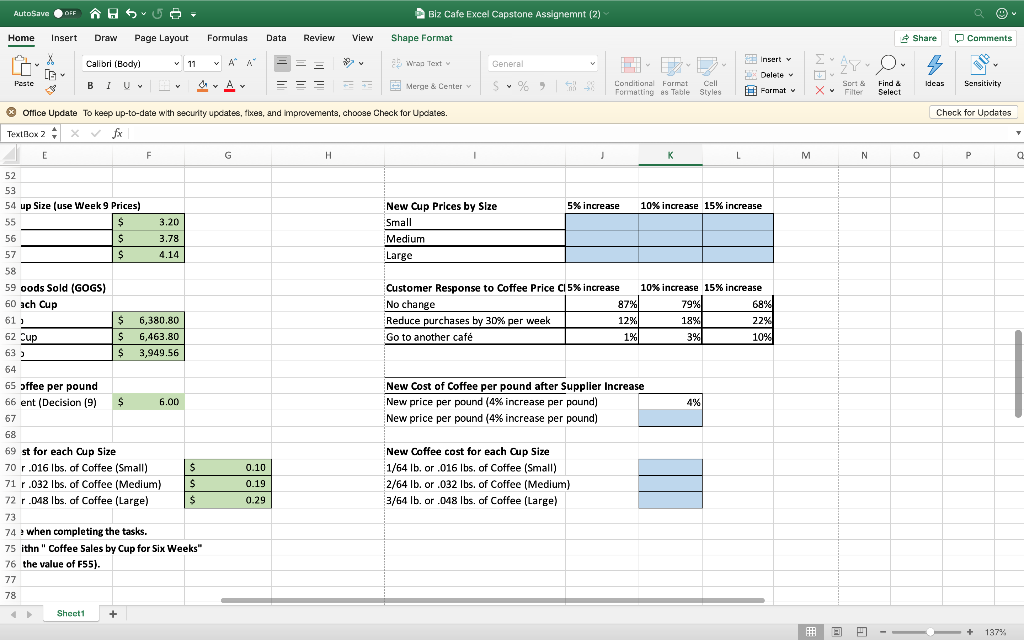 BIUL Formulas A A A Data = E Review = = View