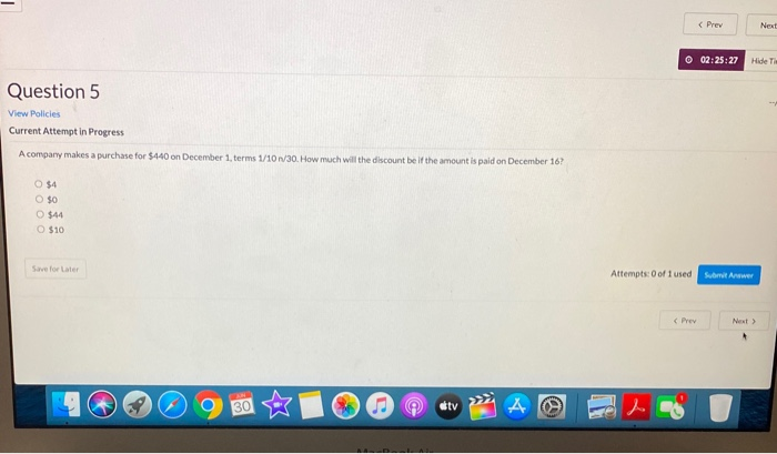  tv A Question 18 10 View Policies Current Attempt in Progress