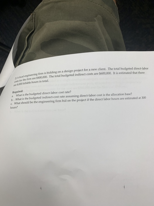 following conformation The amounting firm completes an audit for a la Indirect