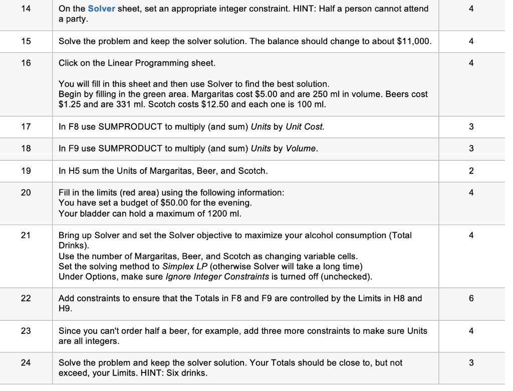 Load the Solver add-in if it is not already loaded. Mac: Tools