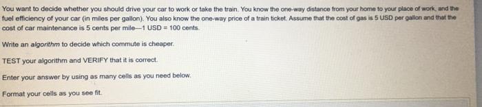 python please You want to decide whether you should drive your car