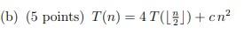 Use the Recursion-Tree method to determine an asymptotic upper bound for the