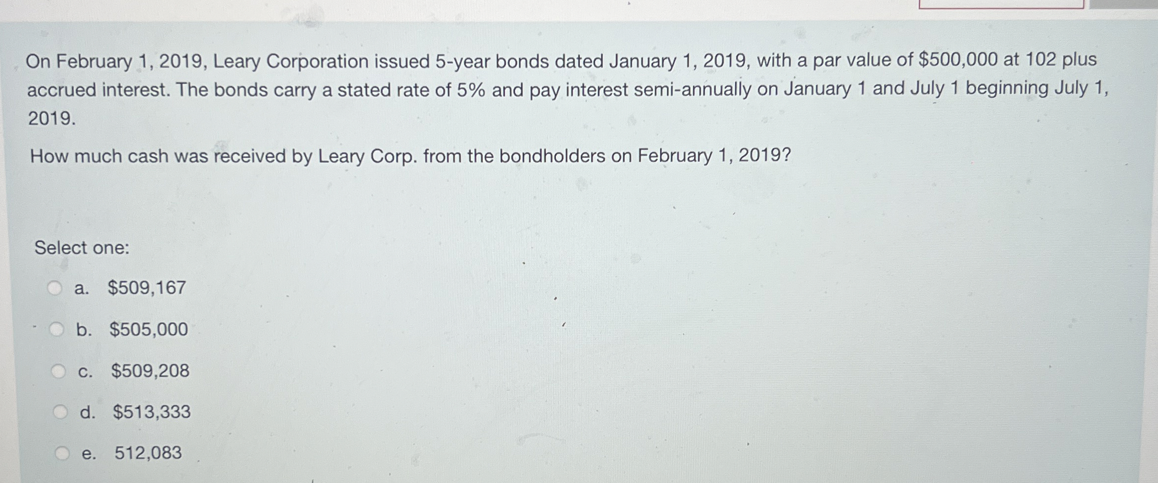  On June 1,2018, Angel Corp received $289,747.18 in exchange for a