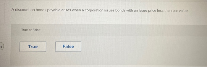  A discount on bonds payable arises when a corporation issues bonds