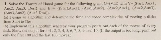 Here is my code so far: void Hanoi(int m, char a,