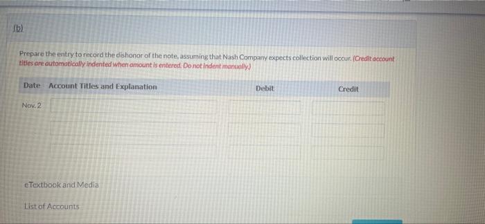 to Chang, Inc. issuing a 6-month 6% note. At the November 2