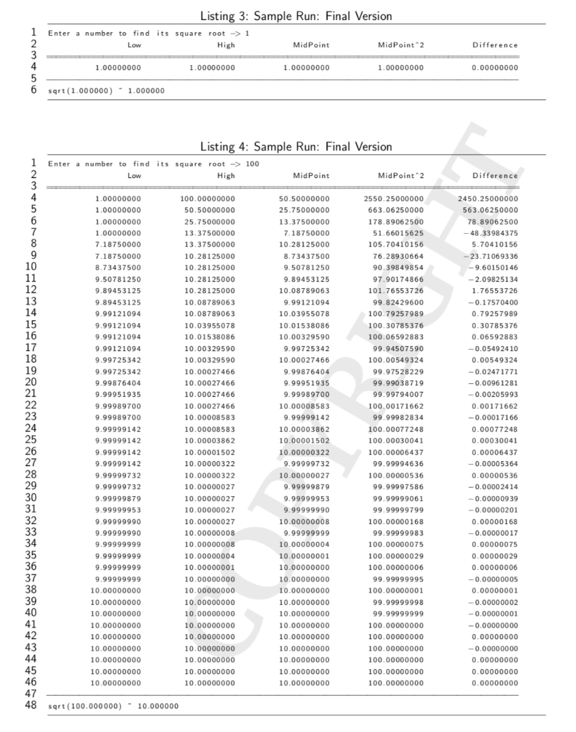 billionths place, that is, 10 decimal digits Definition 1. The square root