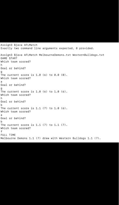  Specifically, you will create a program for organizing AFL team members,